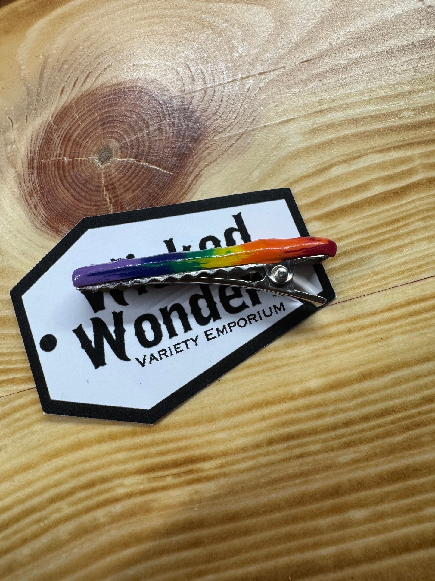 Rainbow hair clip -s