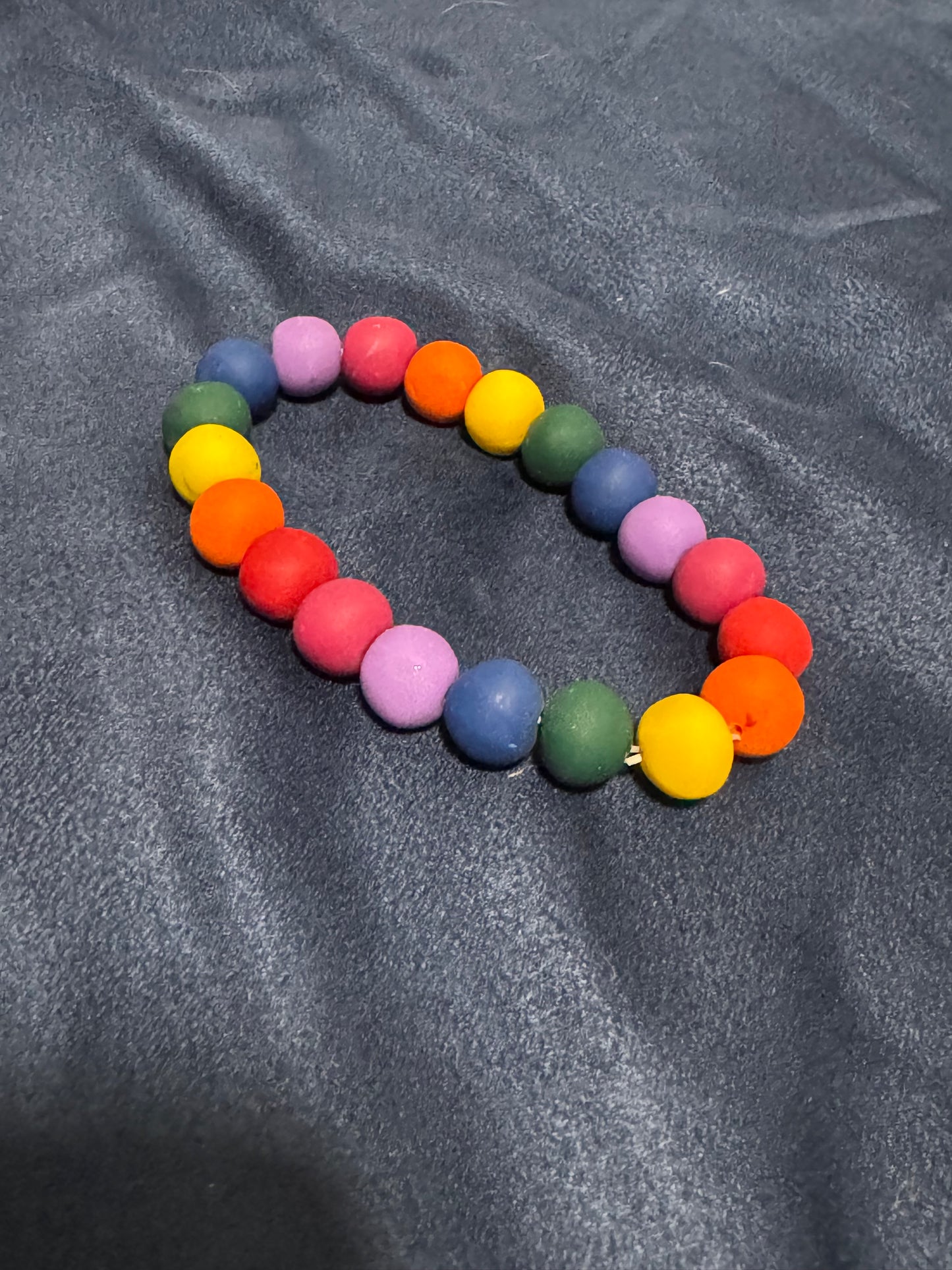 Hand-rolled bead bracelet - L