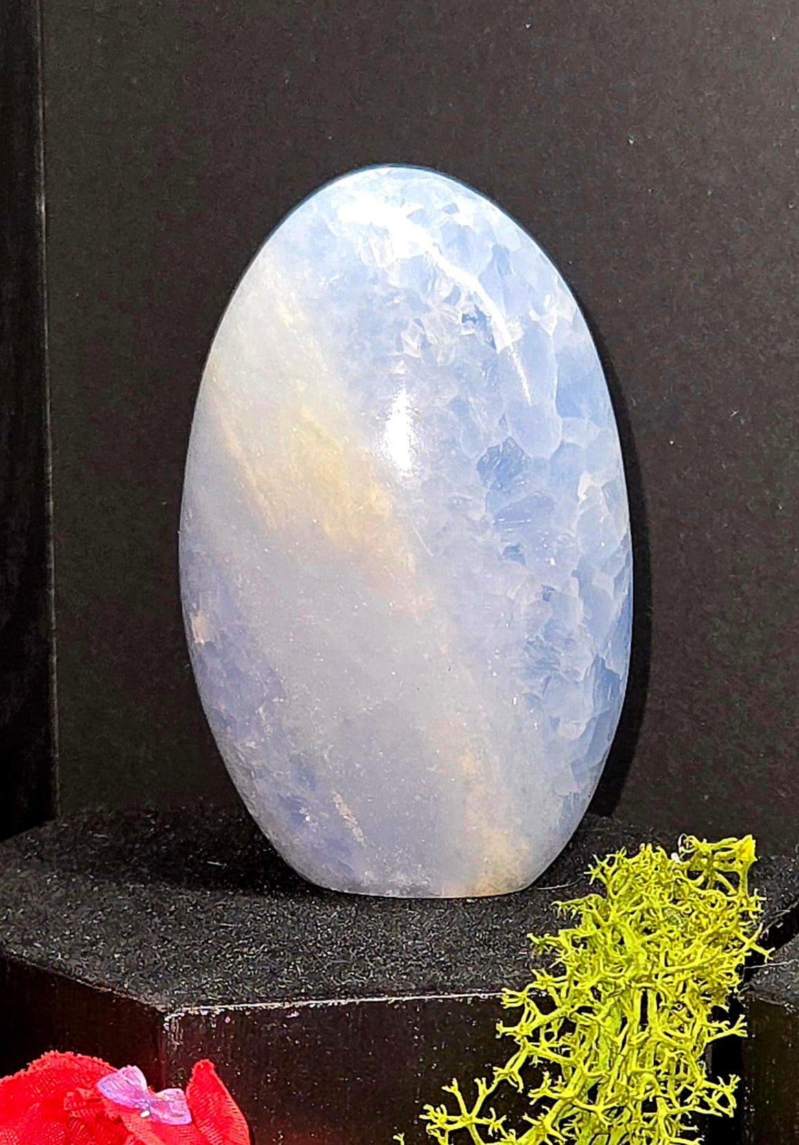 Blue Calcite Crystal - Natural Raw Stone | Calming & Communication Energy