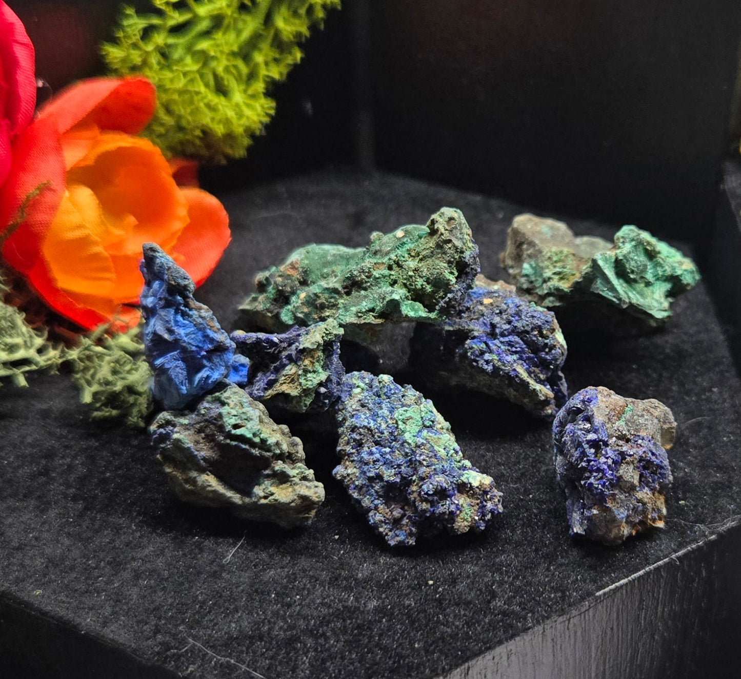 Malachite Azurite Cluster - Natural Raw Crystal | Transformation & Intuition Stone