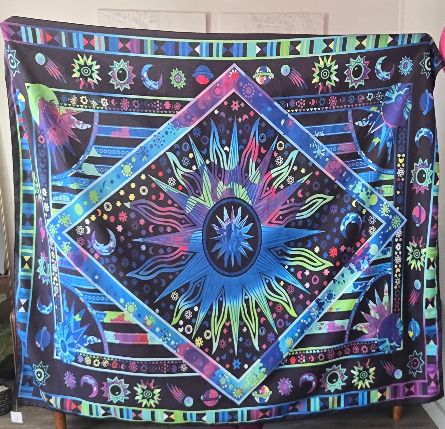 Mystical Tapestry Wall Hanging - Bohemian Spiritual Decor | Metaphysical Art