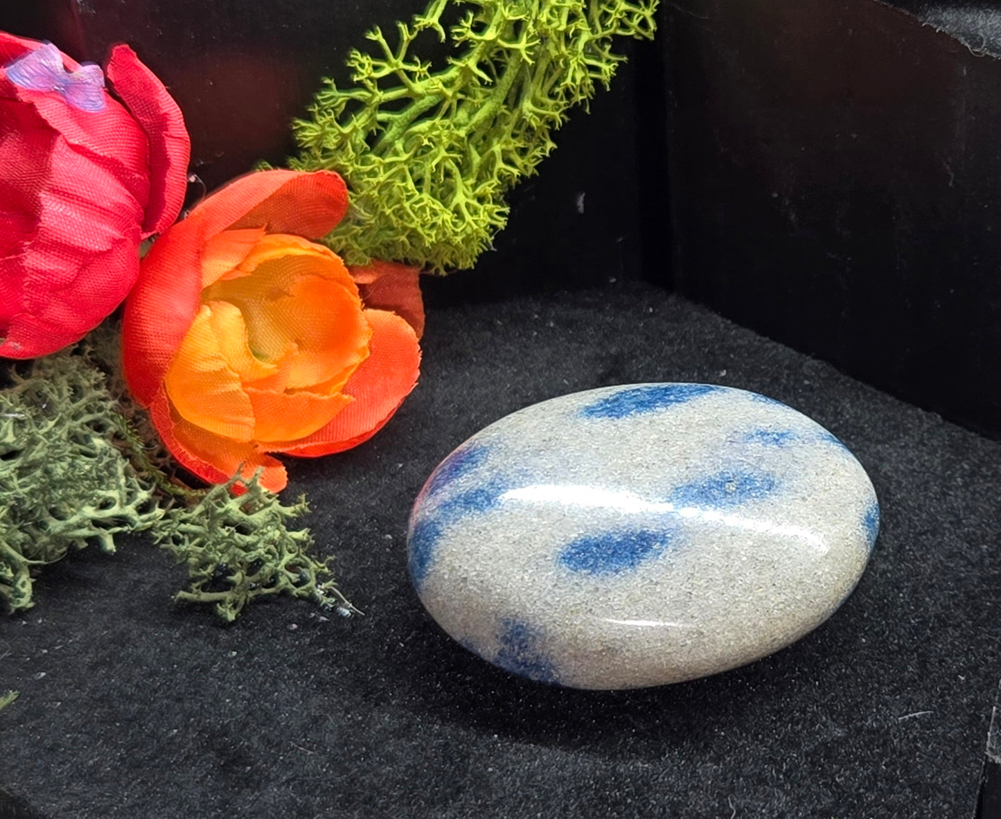 Blue Azurite Granite - Natural Raw Stone | Intuition & Spiritual Insight Crystal