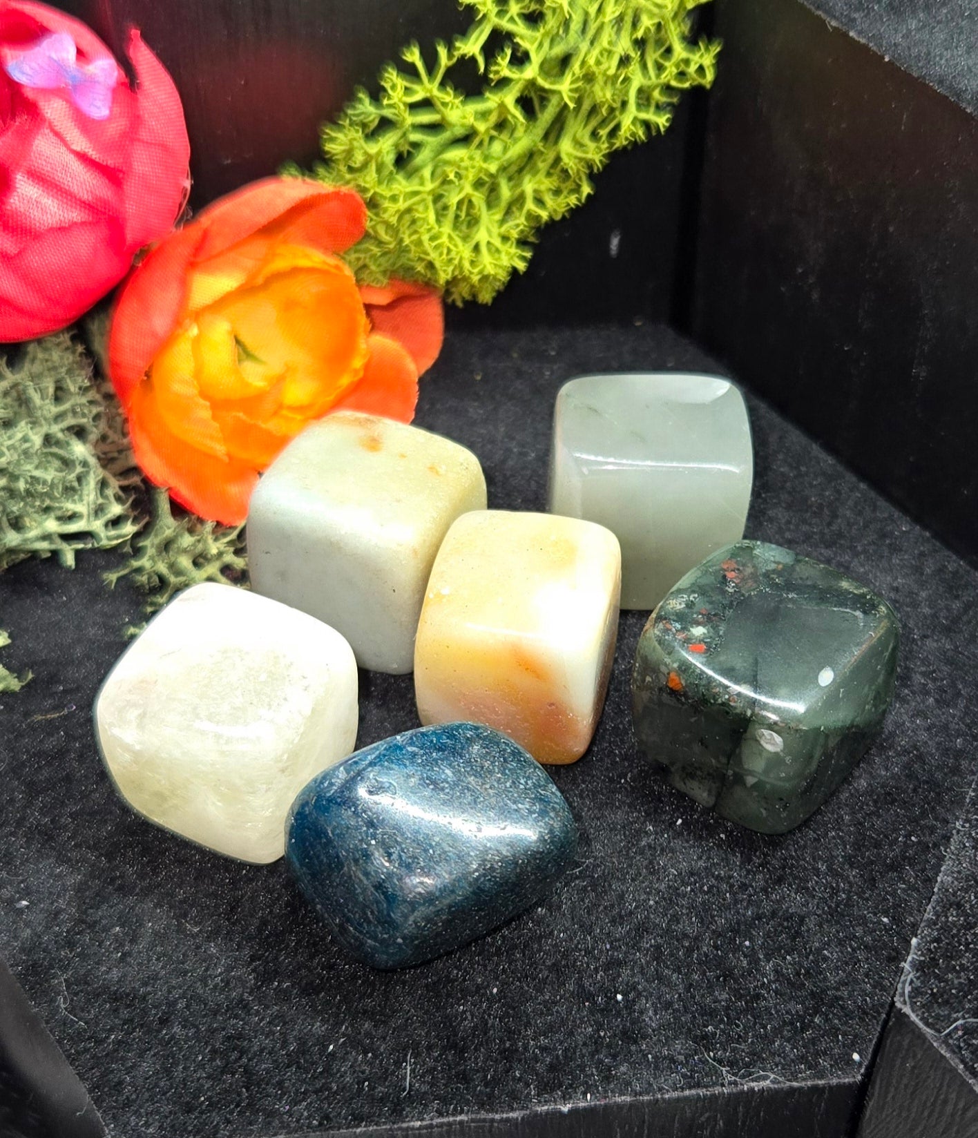 Cube Carved Crystals - Natural Stone Geometric Carvings | Sacred Geometry Decor