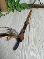 Wrapped Cherry Wood Wand - Handmade Ritual Tool | Witchy Spiritual Magic Wand