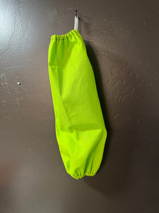 Grocery Bag Holder - Green Daisy Print | Fabric Bag Dispenser for Kitchen