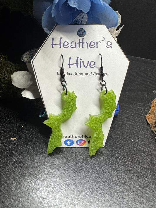 Bat dangle earrings