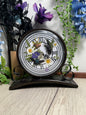 Insects in the Garden Clock Decor - Display Only with Real Pressed Flowers | Entomology Art