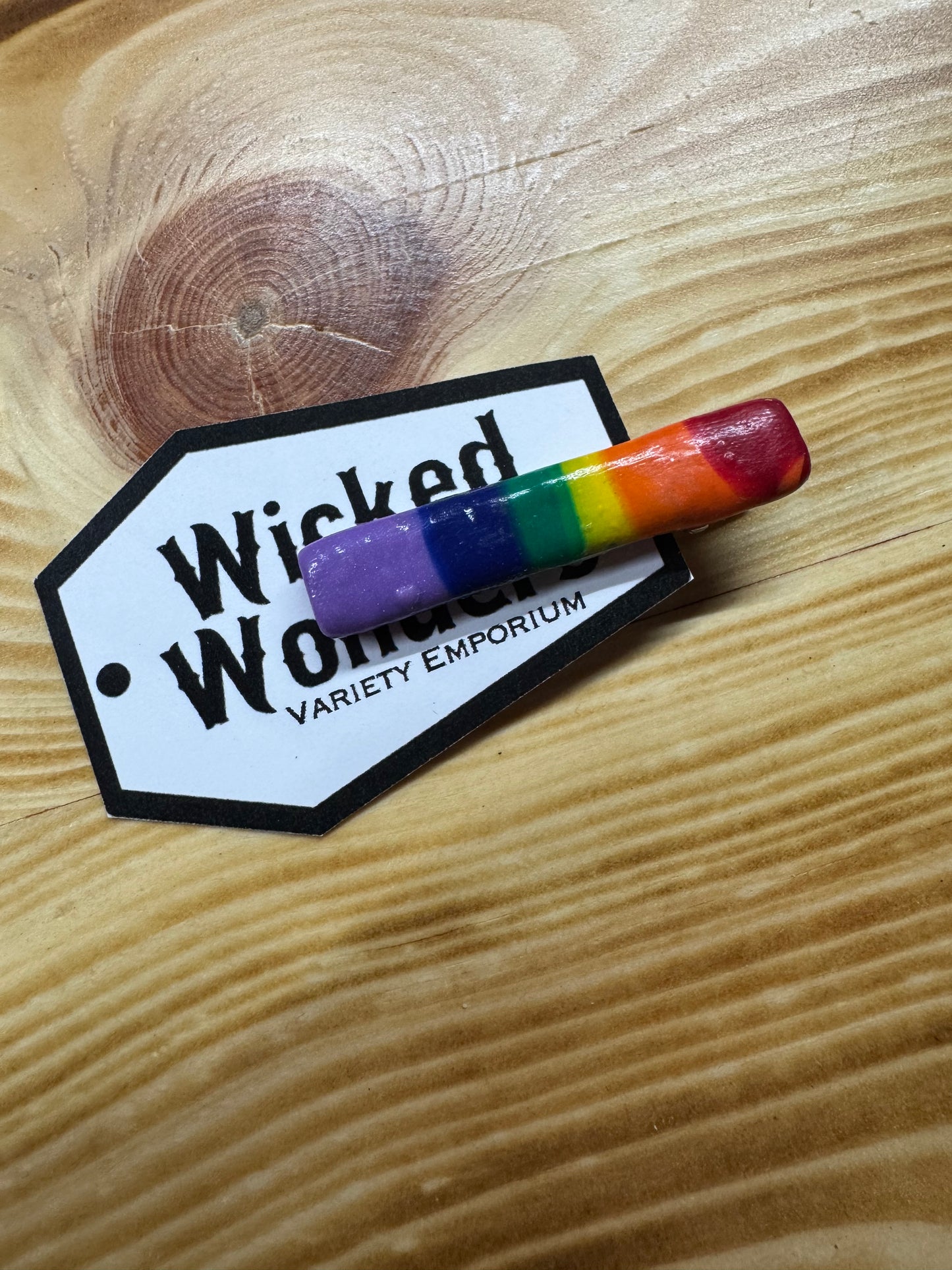 Rainbow hair clip -s