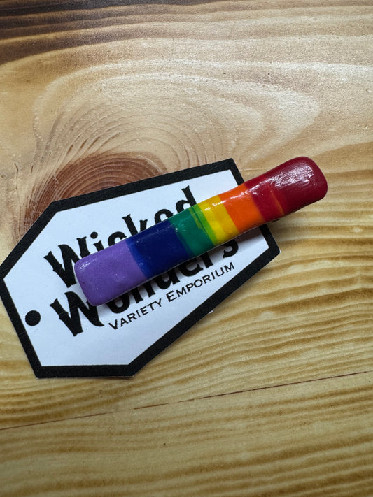 Rainbow hair clip -m