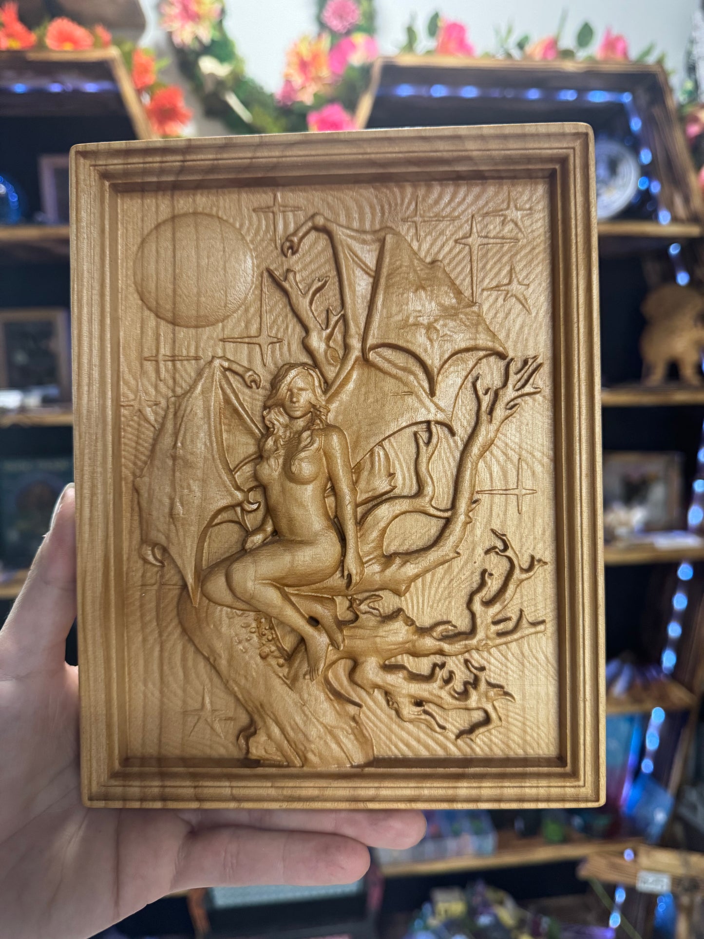 Dragon Lady Wall Art - Fantasy Dragon Woman Decor | Mythical Home Art Print