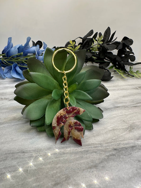 Trojan Clay Keychain - Handmade Polymer Clay Accessory | Unique Gift