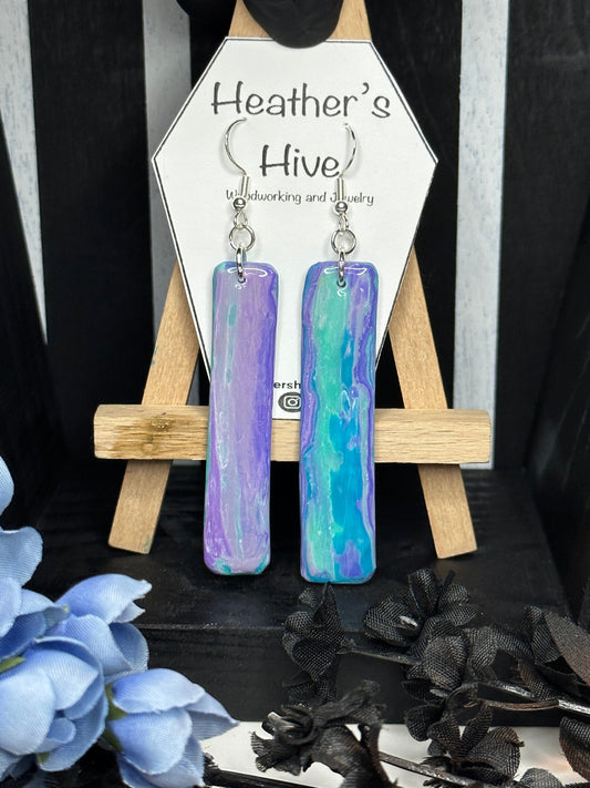 Geo drop dangle earrings-og