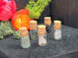 Mini Crystal Bottles - Small Glass Vials with Natural Stones | Witchy Decor & Gifts