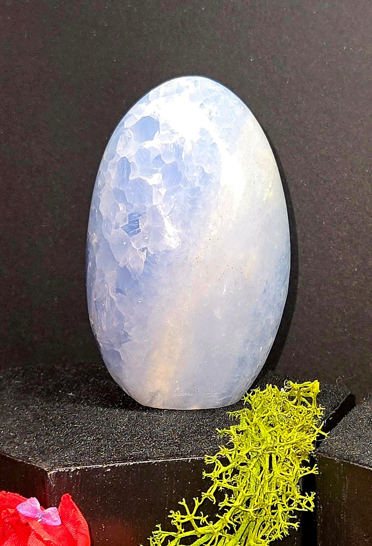 Blue Calcite Crystal - Natural Raw Stone | Calming & Communication Energy