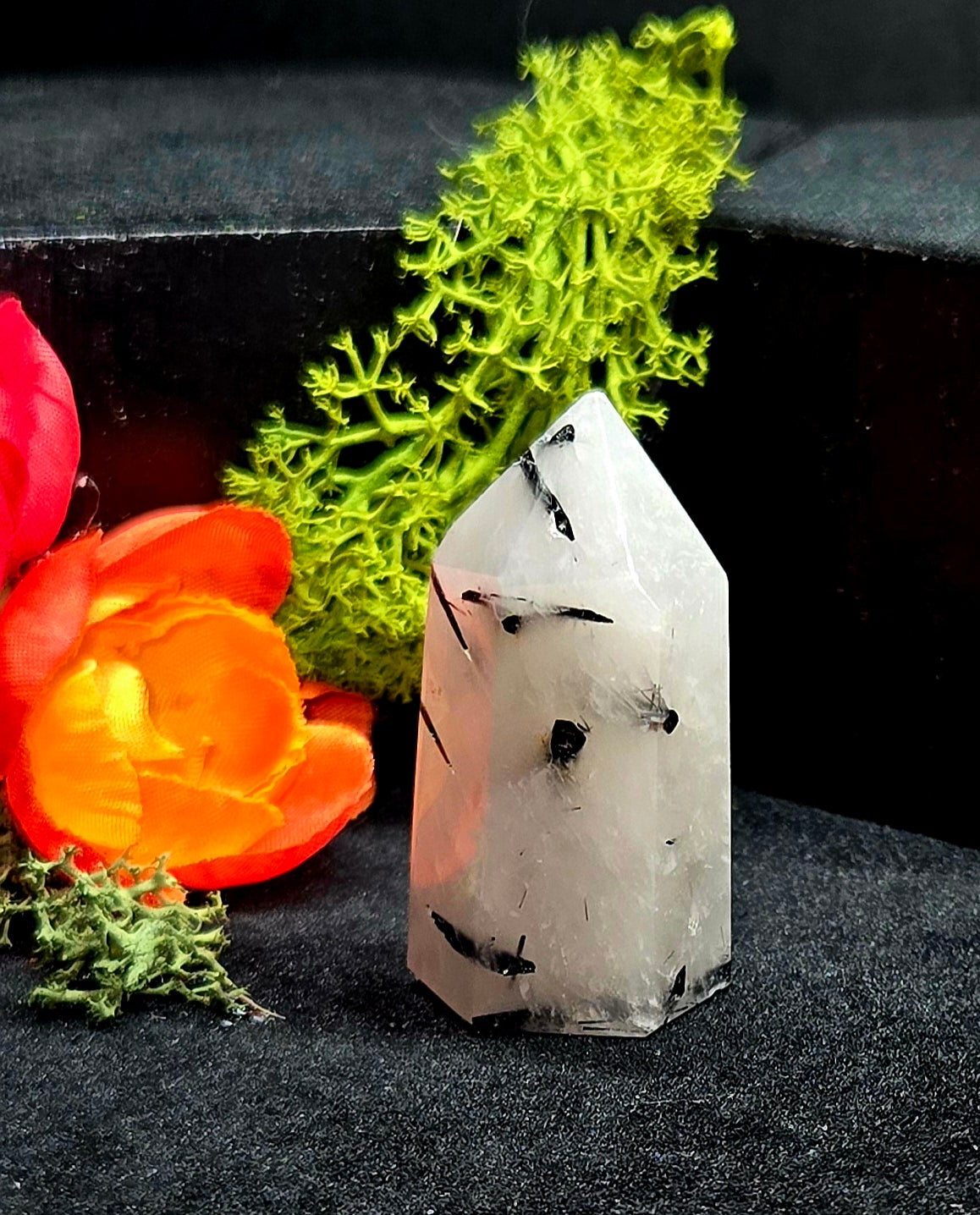 Tourmalated Quartz tower small