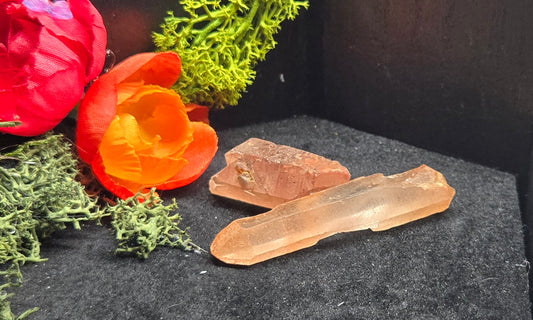 Red Lemurian Quartz Crystal - Natural Seed Crystal | Ancient Wisdom & Healing